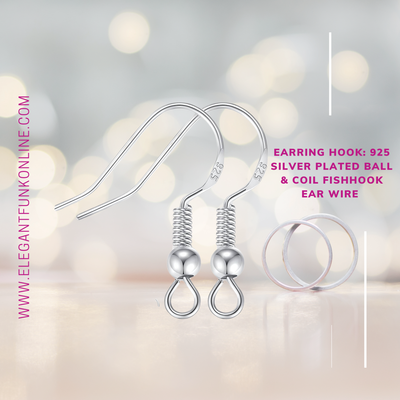 2-Tier White Earrings