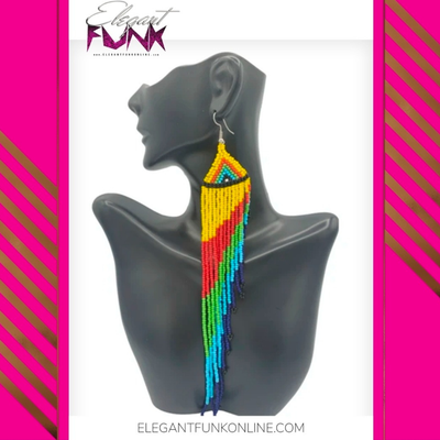 Asymmetrical Beaded Earrings