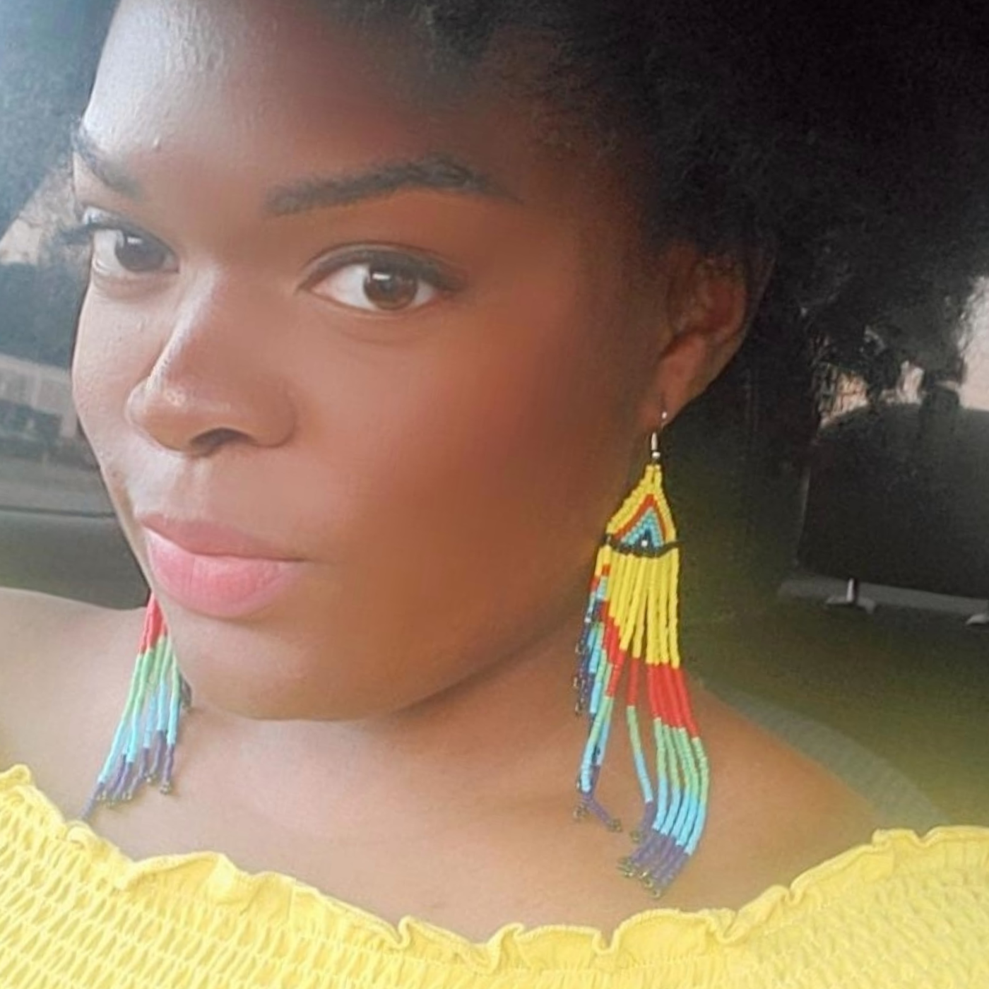 Asymmetrical Beaded Earrings