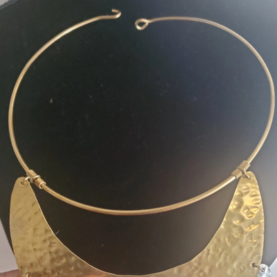 Exaggerated Brass Necklace