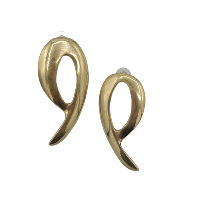Brass Symbol Earrings