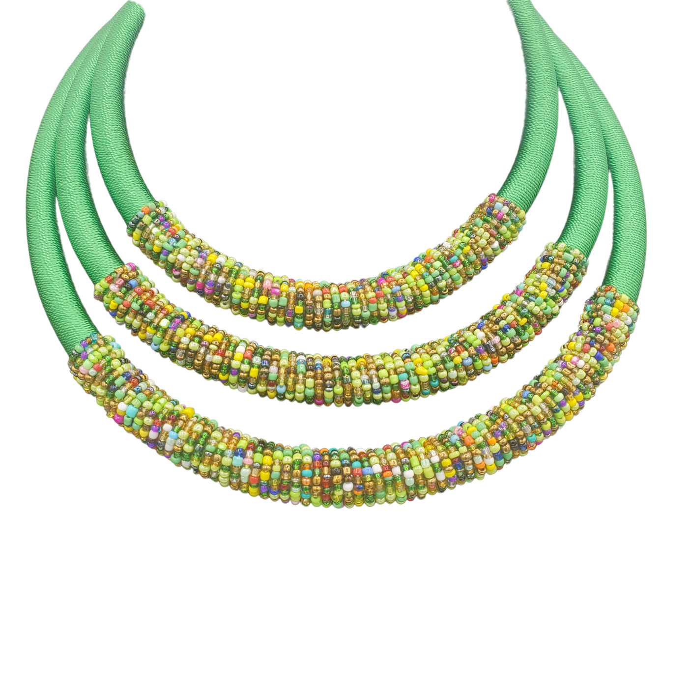 Cord Jewelry SET, Green
