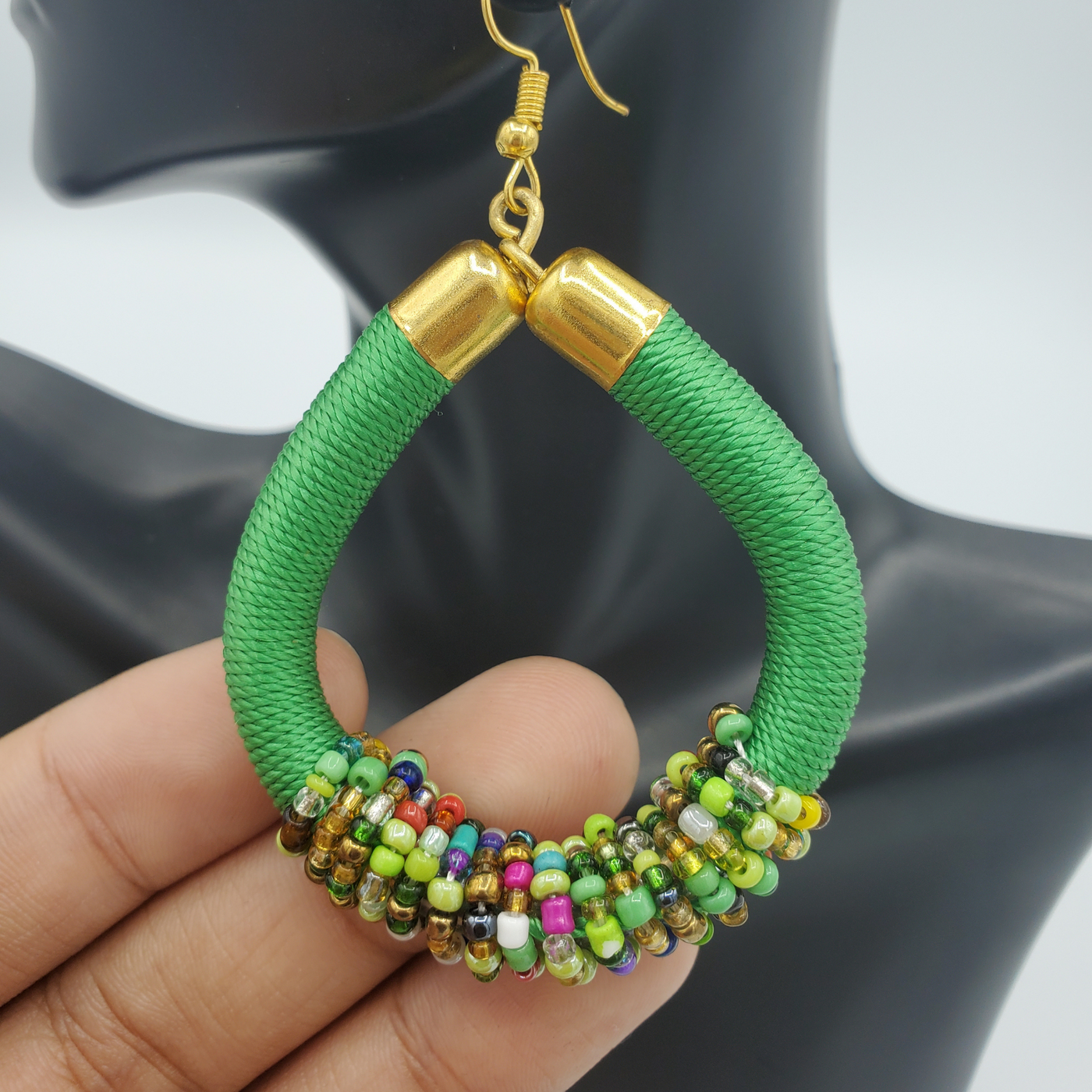 Cord Jewelry SET, Green