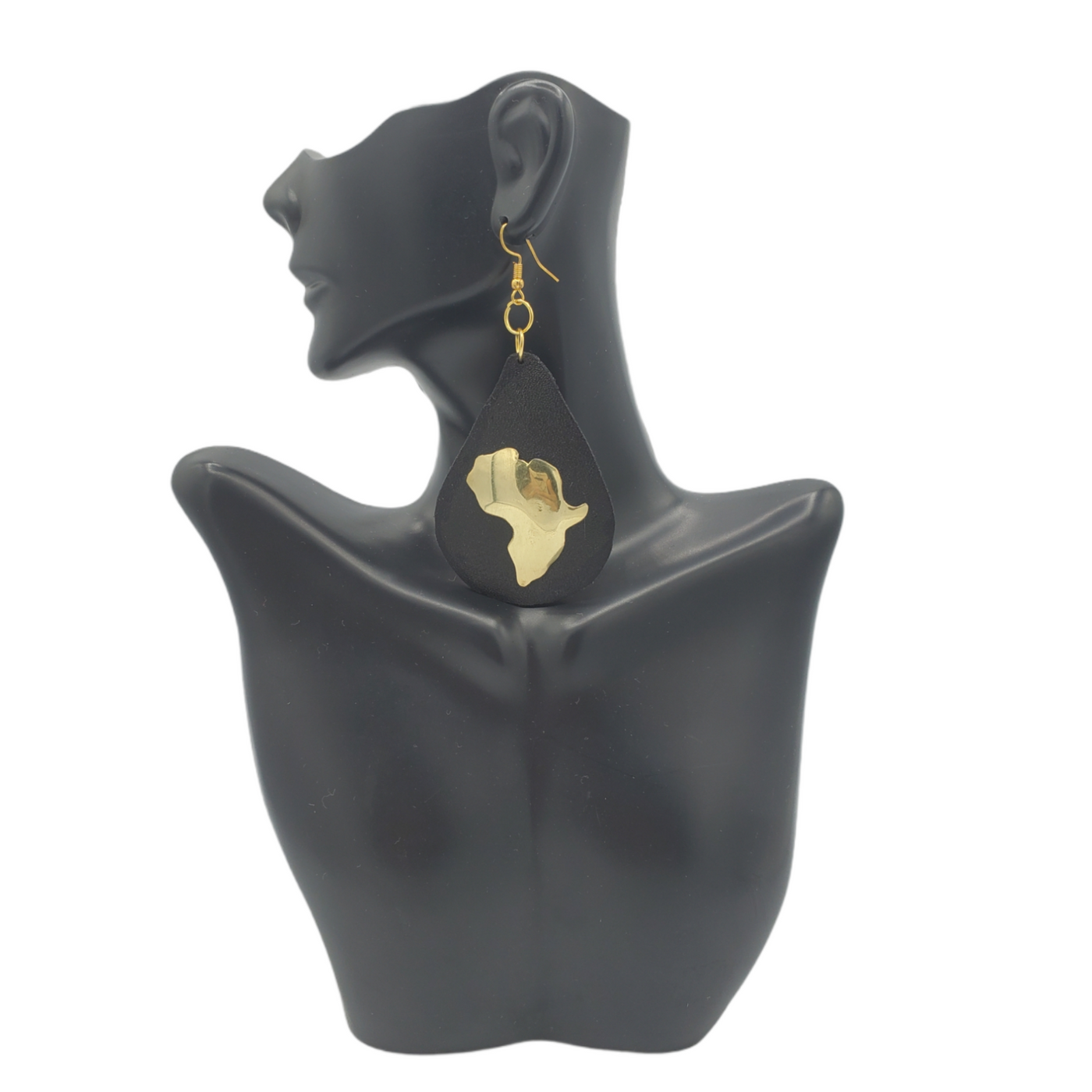 Brass & Leather Earrings