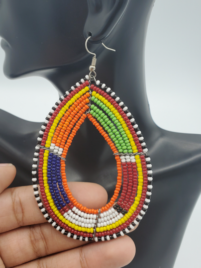 Maasai Earrings, Oversized