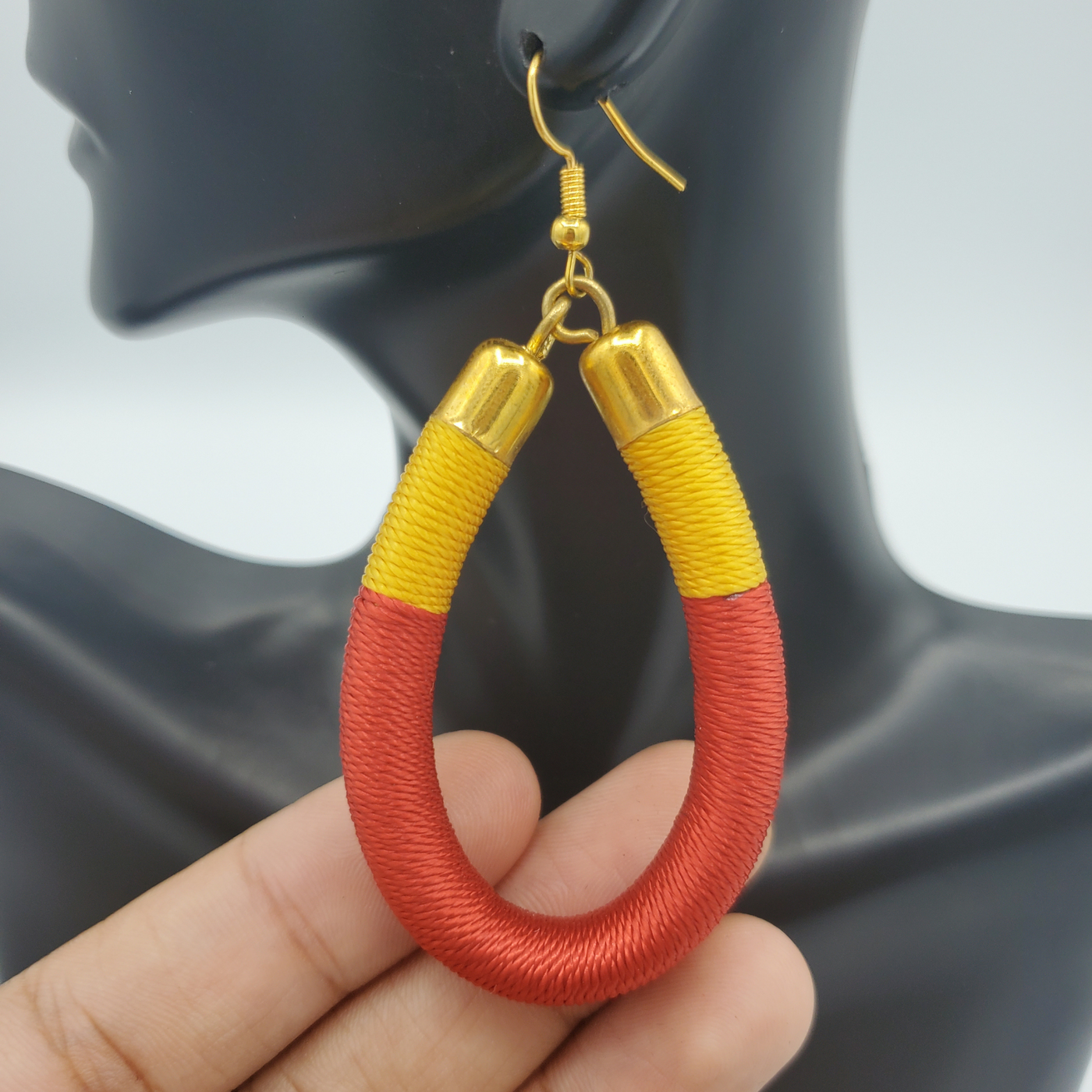 Cord Jewelry SET, Red/Yellow